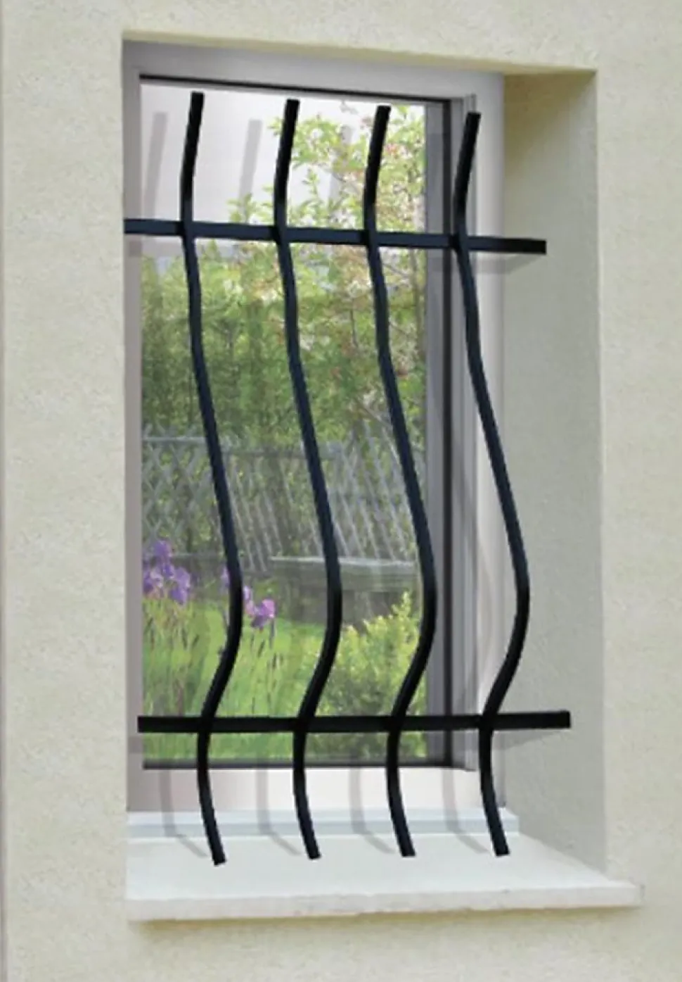 Grille de Defense Galbee pour Fenetre H 105 cm x L 60 cm (côte tableau)