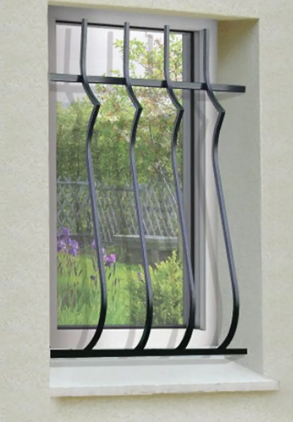 Grille de Defense Harmonie pour Fenetre H 115 cm x L 120 cm (côte tableau)