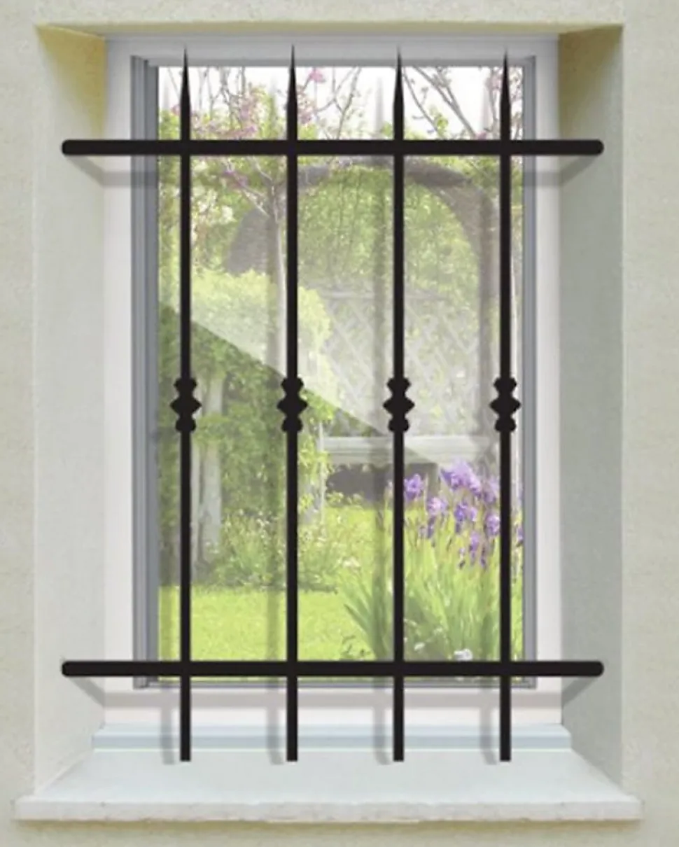 Grille de Defense Manoir pour Fenetre H 65 cm x L 60 cm (côte tableau)