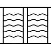 Grille de Defense Oceane pour Fenetre H 135 cm x L 60 cm (côte tableau)
