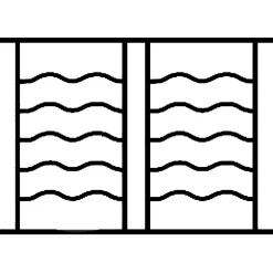 Grille de Defense Oceane pour Fenetre H 135 cm x L 60 cm (côte tableau)