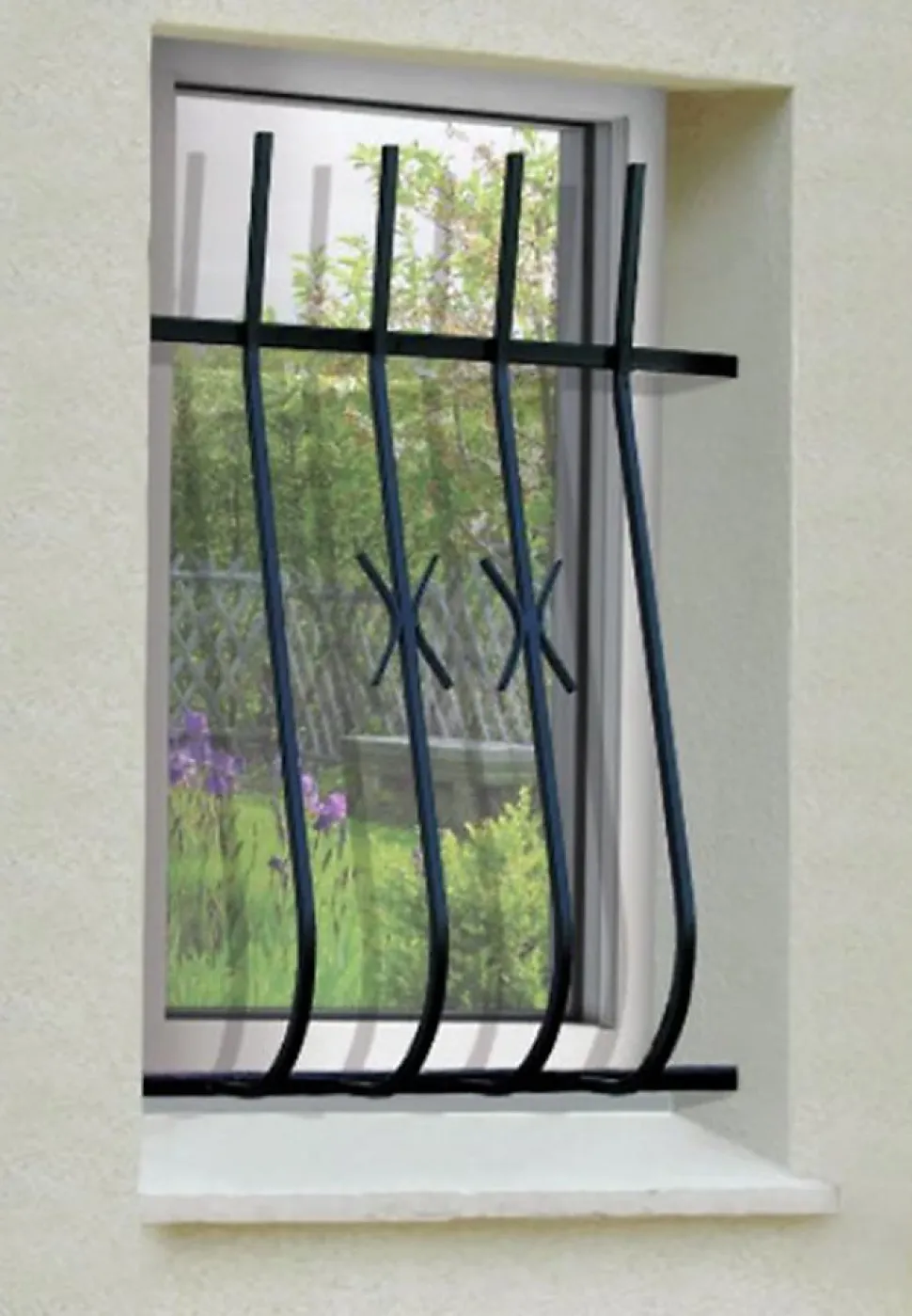 Grille de Defense Udine pour Fenetre H 95 cm x L 120 cm (côte tableau)