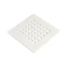 Grille De Drainage De Douche Carrée En Acier Blanc Muse