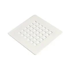 Grille De Drainage De Douche Carrée En Acier Blanc Muse