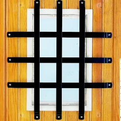 Grille de hublot Afbat acier époxy noir