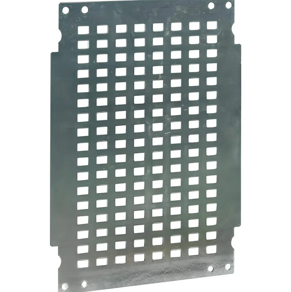 Grille De Montage Perforée En Acier Galavnisé Pour Coffret 600mmx400mm Polyester Ip66 Ide