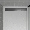 Grille d'évacuation l.79,5 cm pour receveur de douche Pedra et Pure 2, gun metal, Galedo