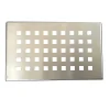 Grille inox PIATTO pour receveurs de douche en SoliCast motif quadrillage