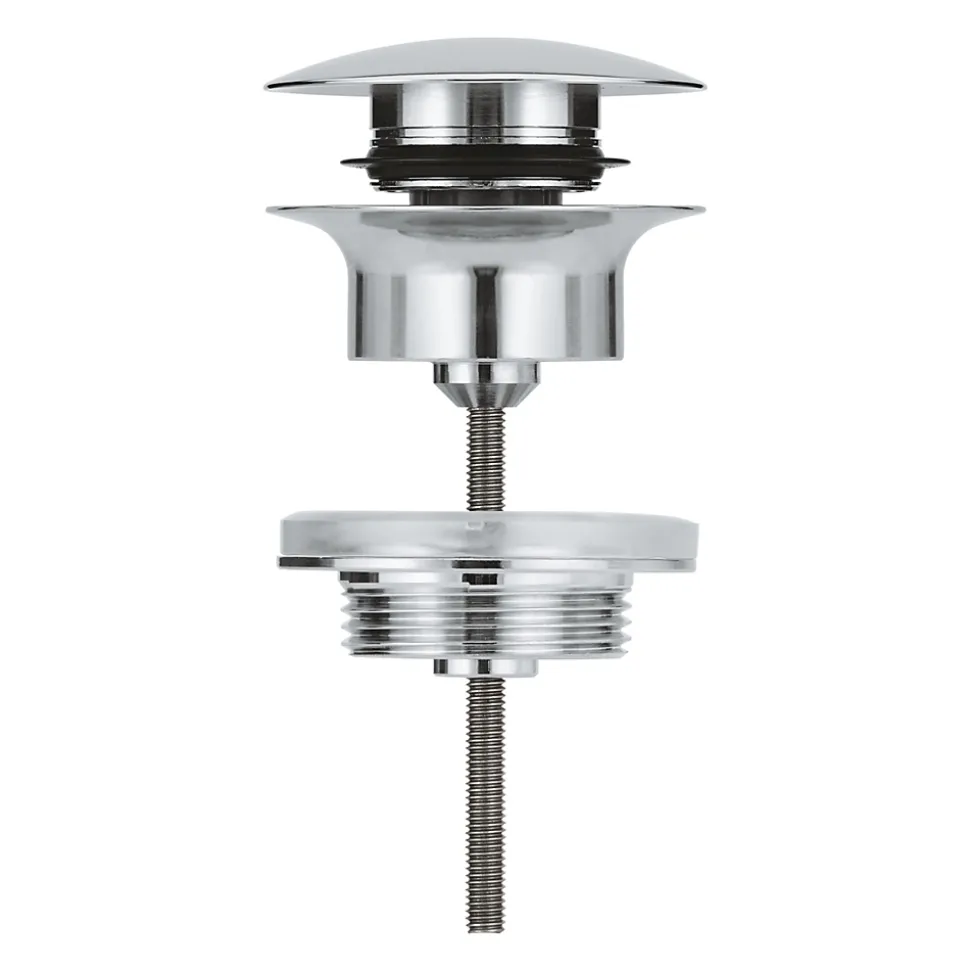 GROHE Bonde CLIC CLAC pour lavabo avec trop plein, chromé 65807000