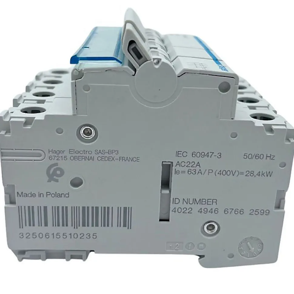 Hager SBN463 Interrupteur modulaire 4P 63A