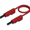 Hirschmann MLB 25/1 V rt - Cordon de mesure banane 4 mm rouge 0,25 m, 16 A, double isolation
