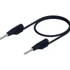 Hirschmann MVL 2/25 sw cordon de mesure 2 mm 0,25 m, 6 A, noir