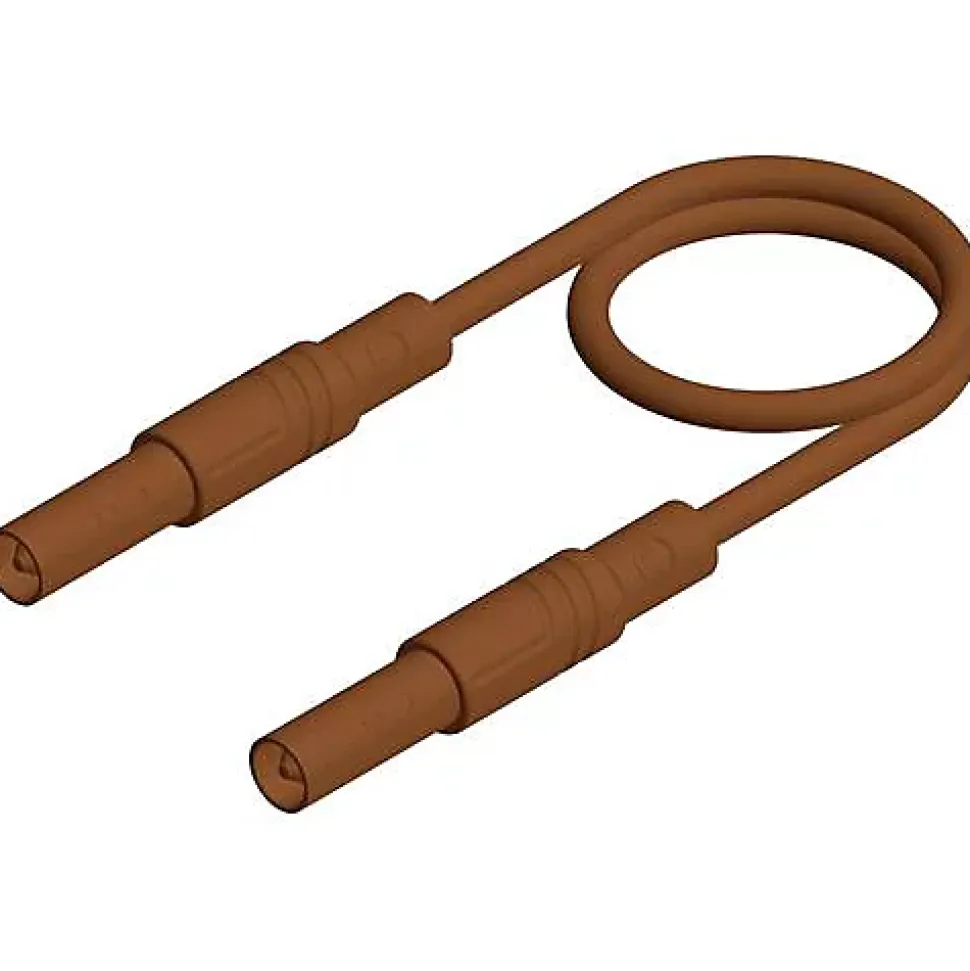 Hirschmann Test & Measurement MLS GG 200/2,5 - Cordon de mesure pour électricien, 2000 mm, 1000 V, 32 A, garantie 2 ans