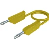 Hirschmann Test & Measurement MLN 25/2,5 GE Cordon de mesure banane 0,25 m jaune 4 mm