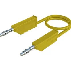 Hirschmann Test & Measurement MLN 25/2,5 GE Cordon de mesure banane 0,25 m jaune 4 mm
