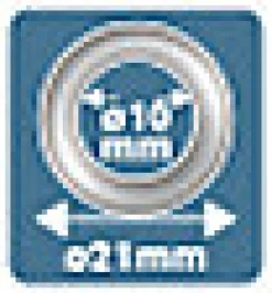 Œillets de renfort Rapid 5000412 en acier Ø 10 mm boite de 25 pièces