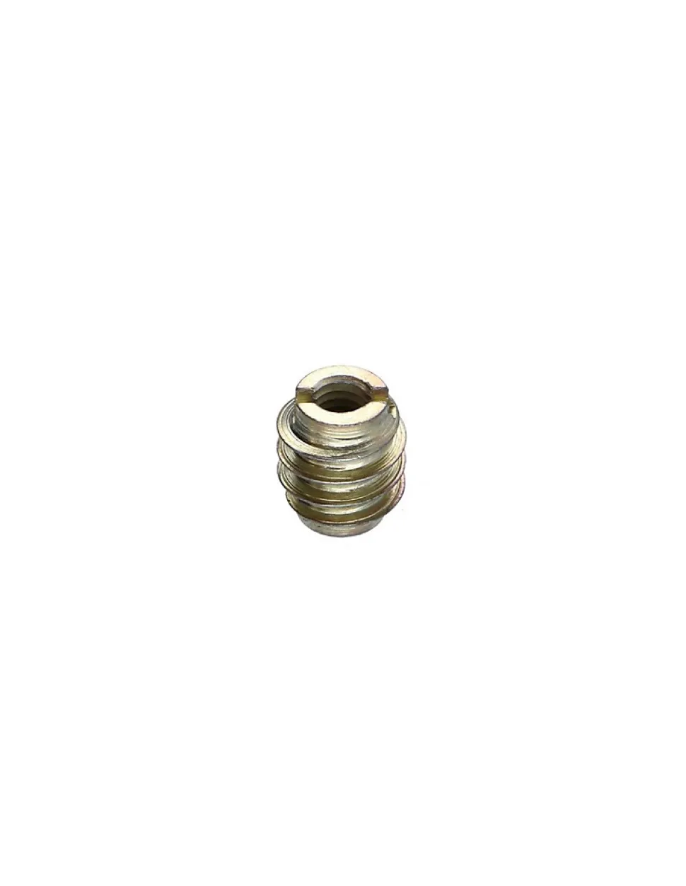 Insert fileté bois fendu 13X15 M6 Acier zingué - 30 pièces