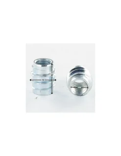 Insert Non fendue Acier zingué blanc M8 12X15 "RM" - 30 pièces