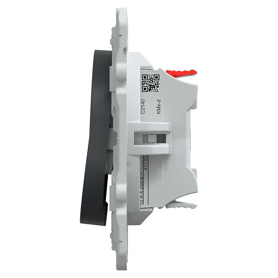 Interrupteur commande volet-roulant 2 boutons Schneider Electric Ovalis anthracite