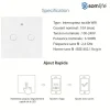 Interrupteur connecté tactile double SomLife application tuya smart life Compatible avec Alexa/Google Home