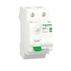 Interrupteur différentiel embrochable 2P 63A 30mA Type AC Schneider Electric Resi9 XE