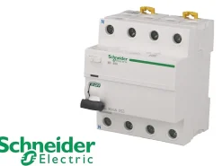Interrupteur différentiel modulaire tétrapolaire Schneider Acti9 iID 40A / 30mA type AC