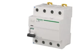 Interrupteur différentiel modulaire tétrapolaire Schneider Acti9 iID 63A / 300mA type AC