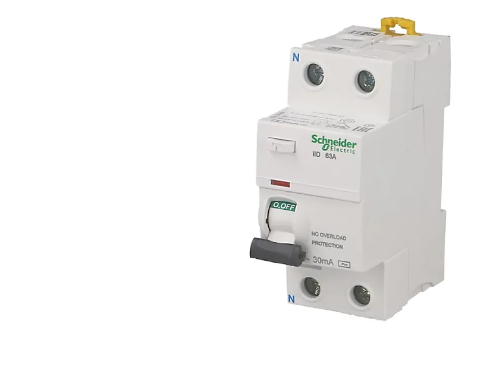 Interrupteur différentiel modulaire bipolaire Schneider Acti9 iID 63A / 300mA type AC