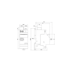 Interrupteur différentiel 2P 63A 30mA Type A Legrand DX