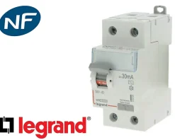 Interrupteur différentiel 2P 40A 30mA Type HPI Legrand DX