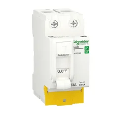 Interrupteur différentiel peignable 30mA 63A type AC Schneider Electric Resi9 XP