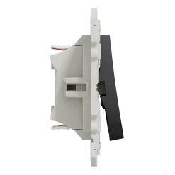 Interrupteur double va-et-vient connexion rapide à vis Schneider Electric Odace anthracite