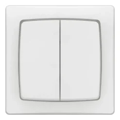 Interrupteur double va-et-vient blanc complet Legrand