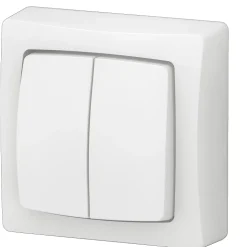 Interrupteur double va-et-vient blanc complet Legrand
