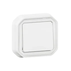 Interrupteur Legrand Plexo blanc à griffes
