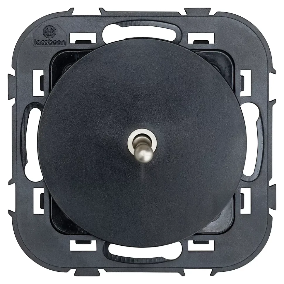 Interrupteur à manette Jacobsen Espen aluminium à composer noir