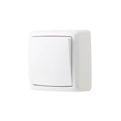 Interrupteur monobloc en saillie Jacobsen Sigurd blanc complet