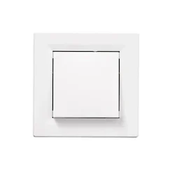Interrupteur poussoir 10A complet Schneider Electric Asfora blanc