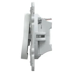 Interrupteur poussoir 10A Schneider Electric Ovalis blanc
