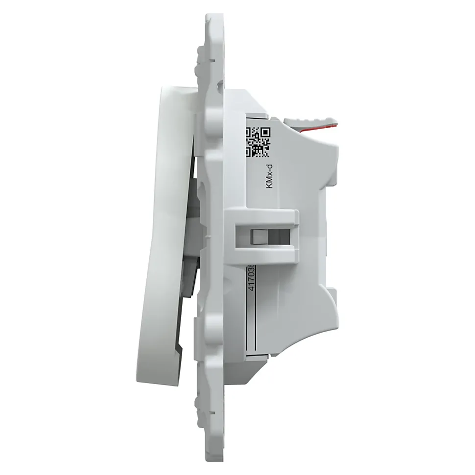 Interrupteur poussoir 10A Schneider Electric Ovalis blanc