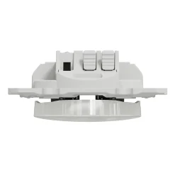 Interrupteur poussoir 10A à vis Schneider Electric Odace blanc