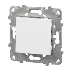 Interrupteur va-et-vient connexion rapide 10A Schneider Electric Unica Déco blanc