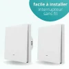 Interrupteur va et vient sans fil connecté zigbee - sans fil neutre