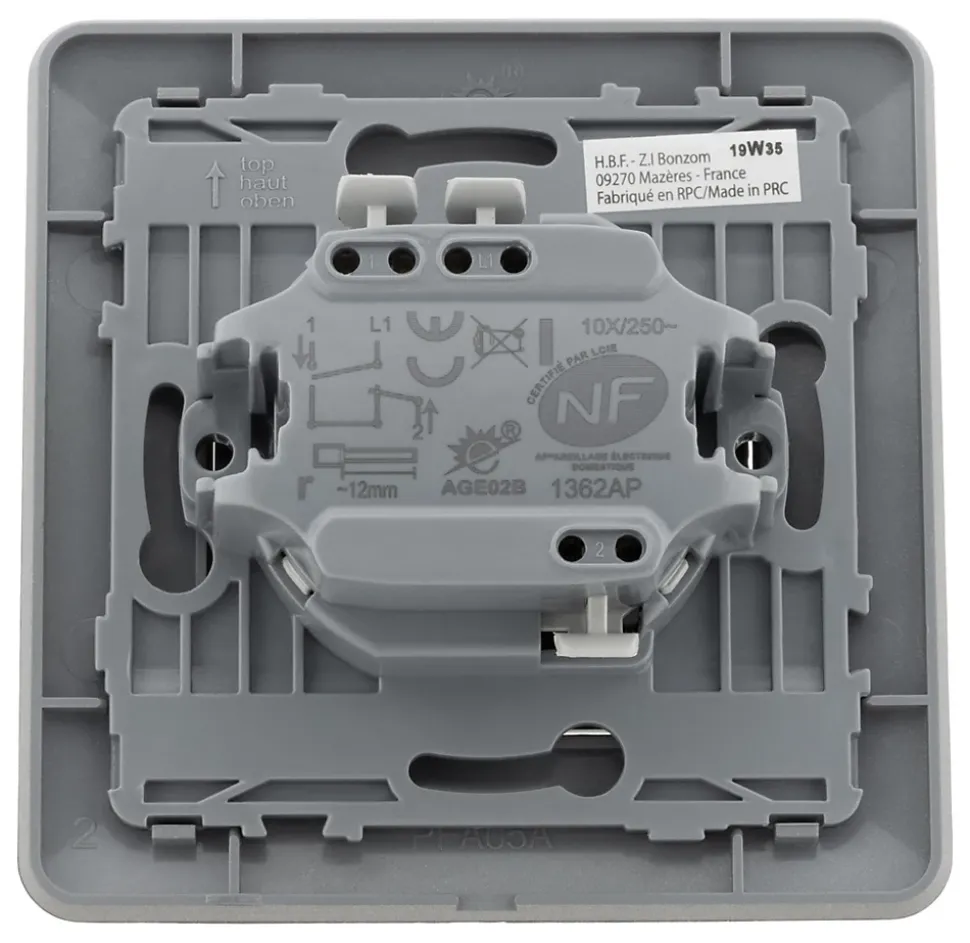 Interrupteur volets roulants Artezo - Zenitech