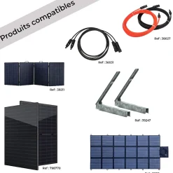 IZYWATT.eco 2048Wh injection réseau + panneau solaire 400W + Izywatt.extra