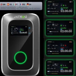 JATRHG S1 borne de recharge IP66 pour véhicules électriques, 11 kW / 16 A, triphasé, avec câble type 2 de 8 m