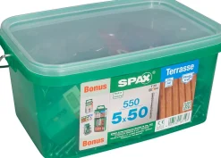Jeu de vis pour terrasse Spax 5x50mm - 550 pièces