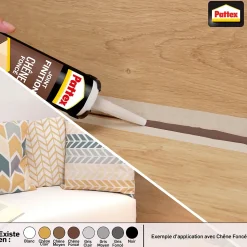 Joint de finition Pattex chêne foncé 280ml