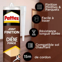 Joint de finition Pattex chêne foncé 280ml