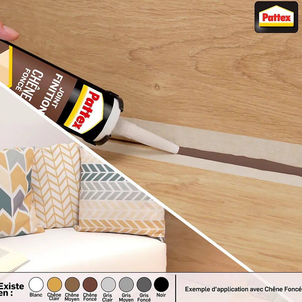 Joint de finition Pattex chêne moyen 280ml